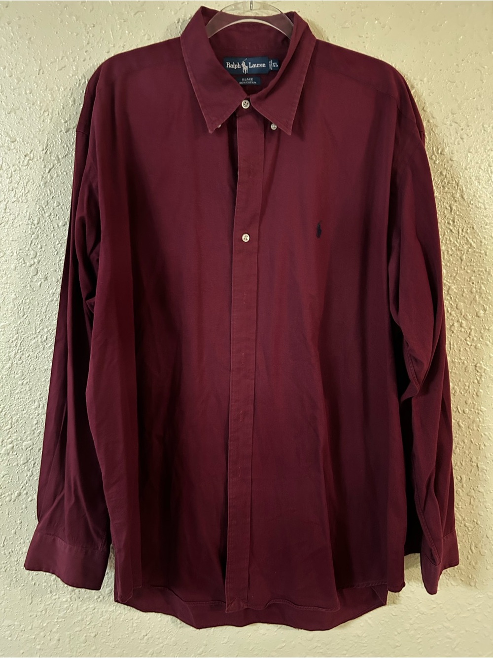 Ralph Lauren Men's Deep Wine Button-Down Shirt